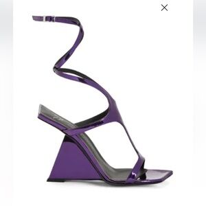 Giuseppe Zanotti Metallic Purple Wedges